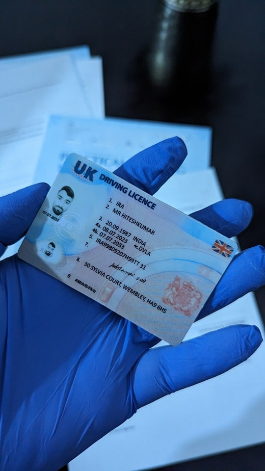Driving license application form